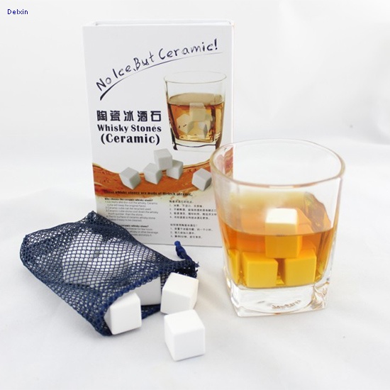 9pcs ceramic ice cube gift set