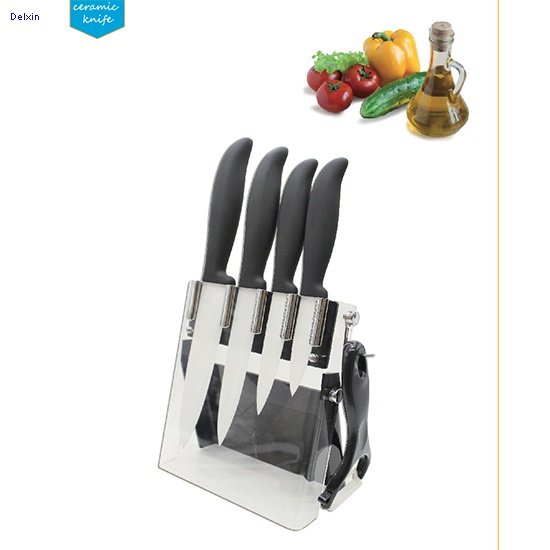Ceramic Knife Set with Knife Stand