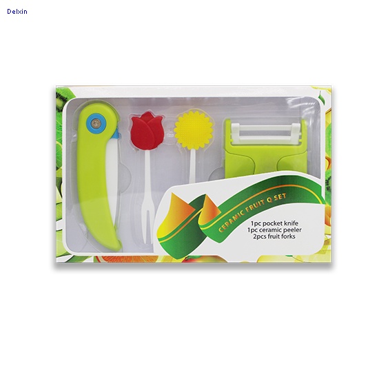Ceramic Fork/Knife/Peeler set